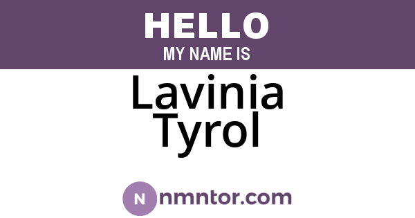 Lavinia Tyrol