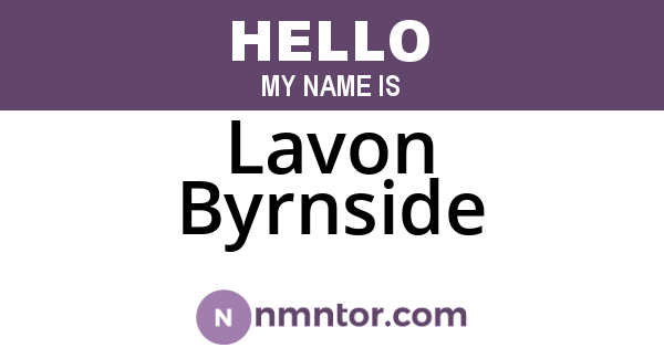 Lavon Byrnside