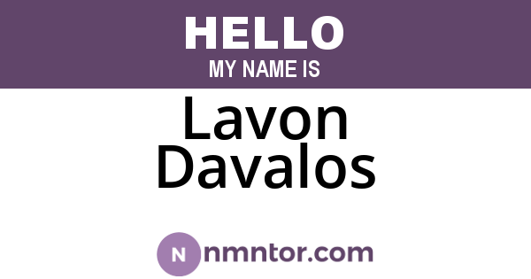 Lavon Davalos