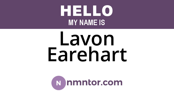 Lavon Earehart