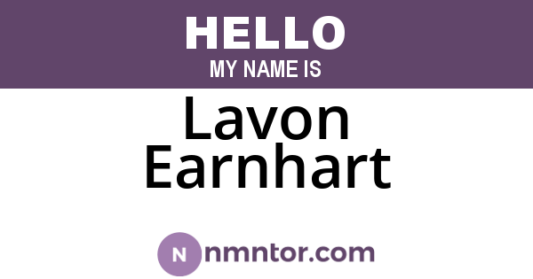 Lavon Earnhart