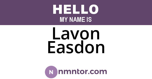 Lavon Easdon