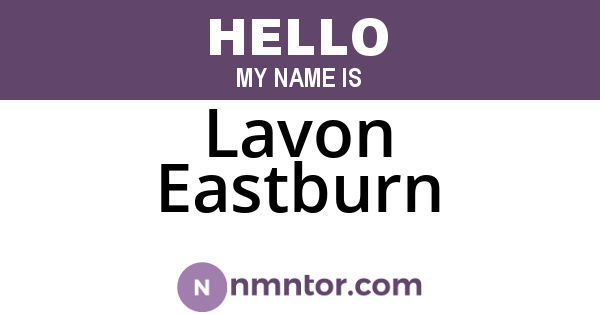 Lavon Eastburn