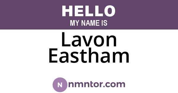Lavon Eastham