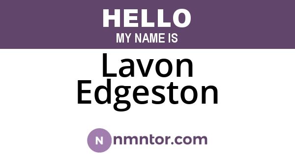 Lavon Edgeston