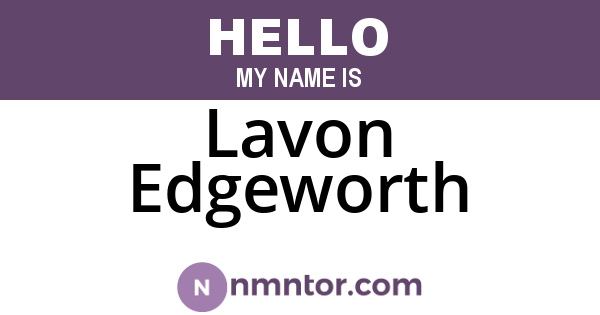 Lavon Edgeworth