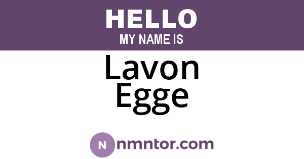Lavon Egge
