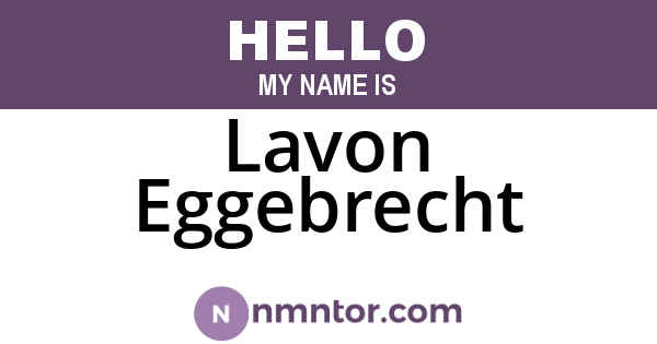 Lavon Eggebrecht
