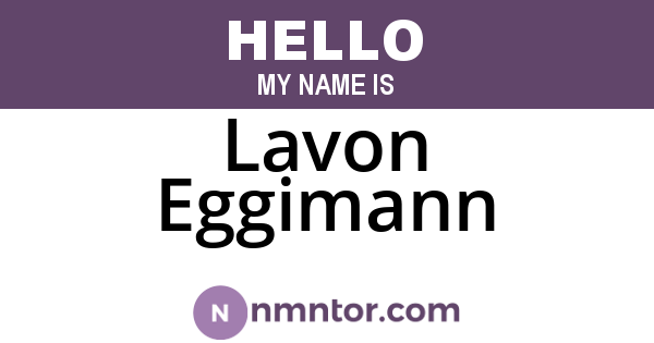 Lavon Eggimann