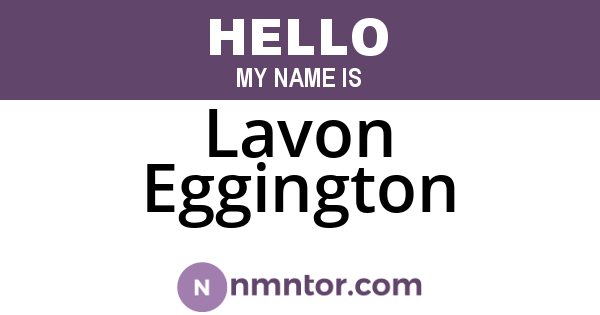 Lavon Eggington