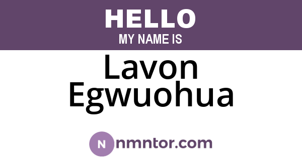 Lavon Egwuohua