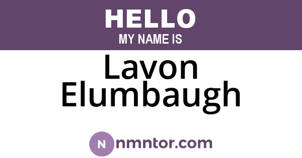 Lavon Elumbaugh