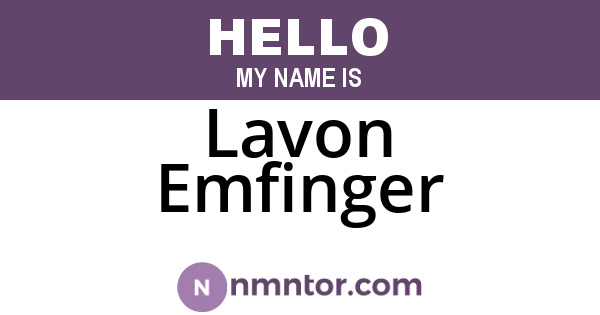 Lavon Emfinger