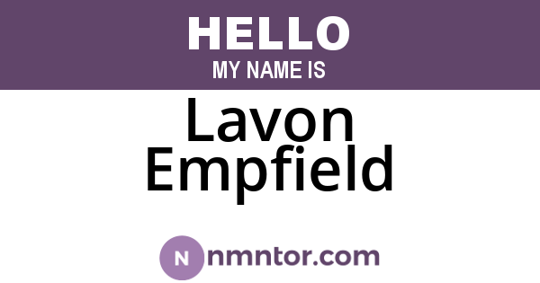 Lavon Empfield