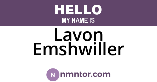 Lavon Emshwiller