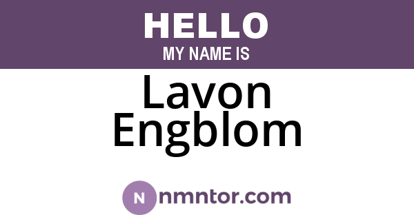 Lavon Engblom