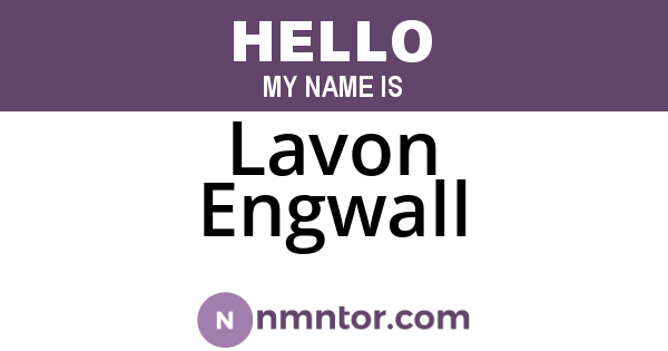 Lavon Engwall