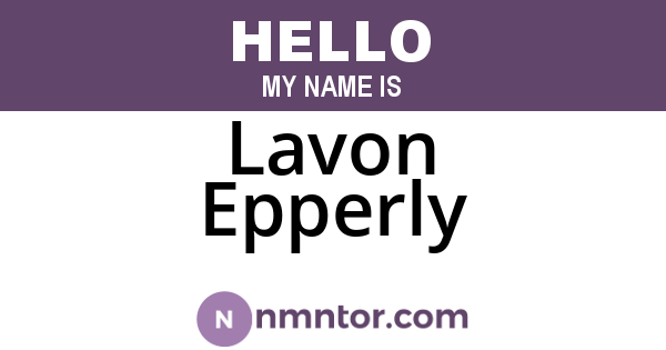 Lavon Epperly