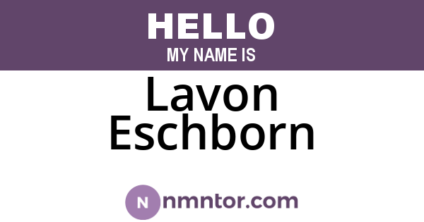 Lavon Eschborn