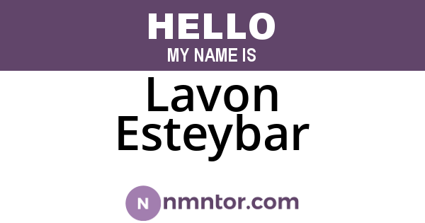 Lavon Esteybar