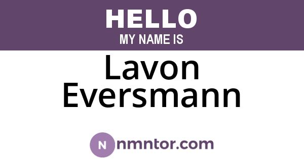 Lavon Eversmann