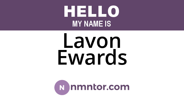 Lavon Ewards