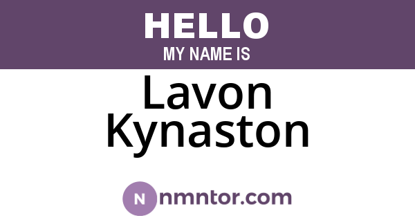 Lavon Kynaston