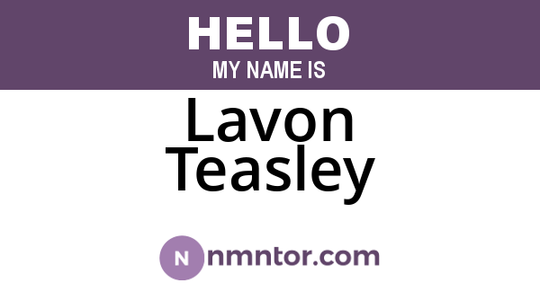Lavon Teasley