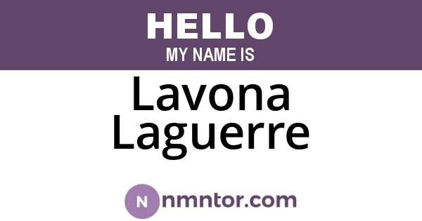 Lavona Laguerre