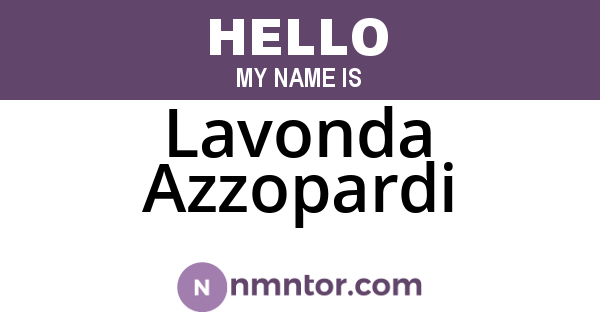 Lavonda Azzopardi
