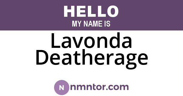 Lavonda Deatherage