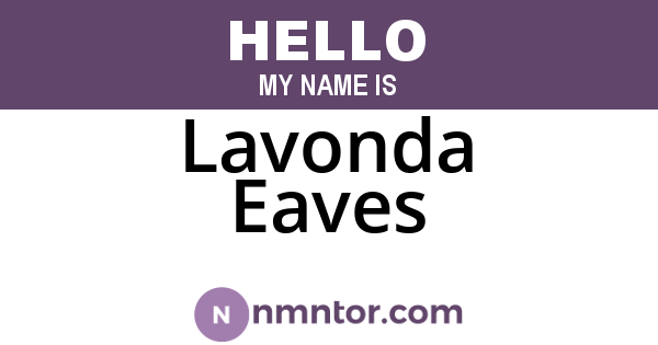 Lavonda Eaves