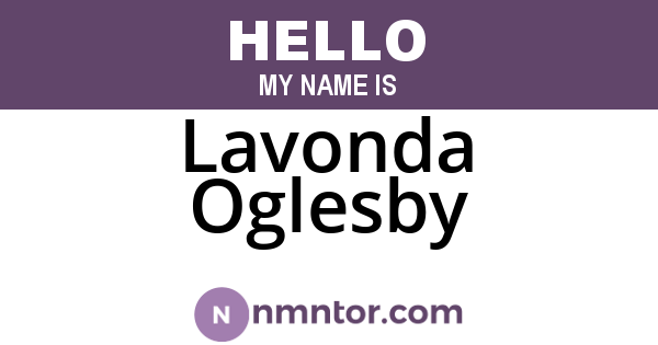 Lavonda Oglesby
