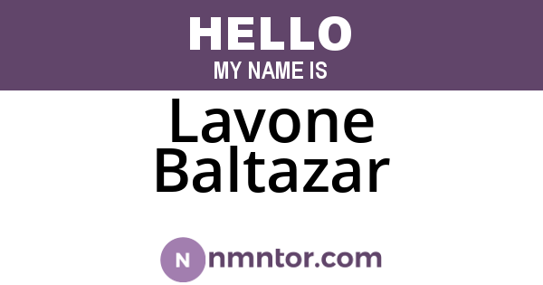 Lavone Baltazar