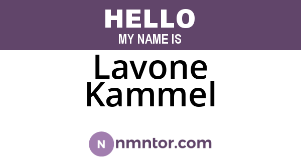 Lavone Kammel