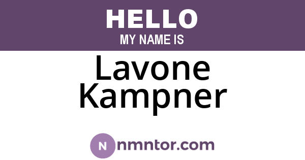 Lavone Kampner