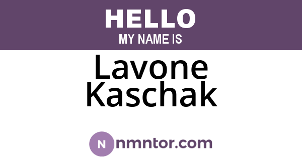 Lavone Kaschak