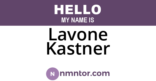 Lavone Kastner