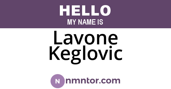 Lavone Keglovic