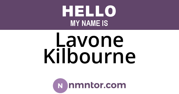 Lavone Kilbourne