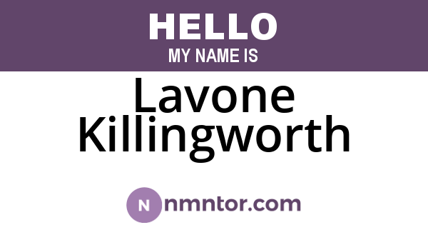 Lavone Killingworth