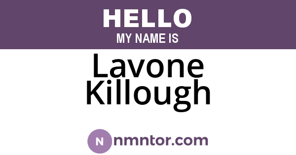 Lavone Killough