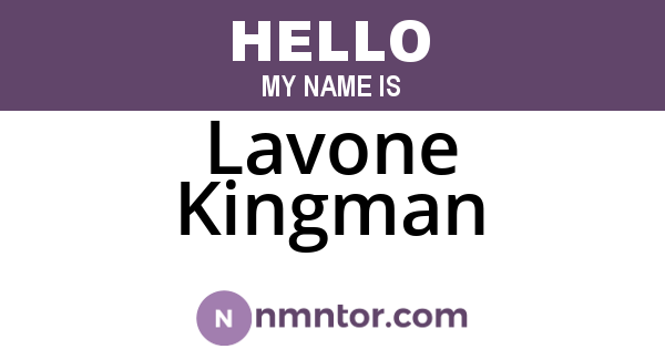 Lavone Kingman