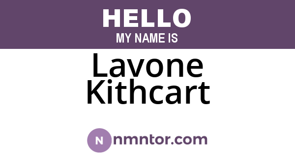 Lavone Kithcart