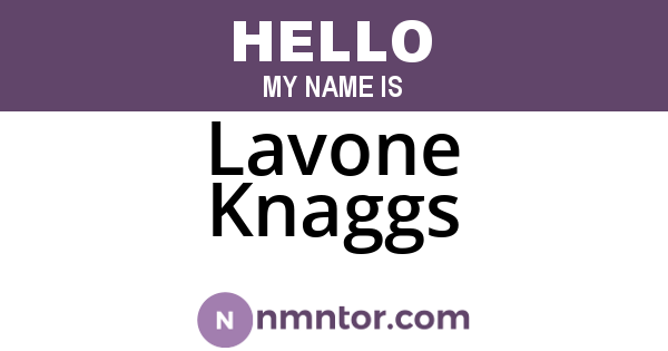 Lavone Knaggs