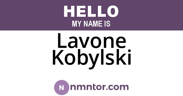 Lavone Kobylski