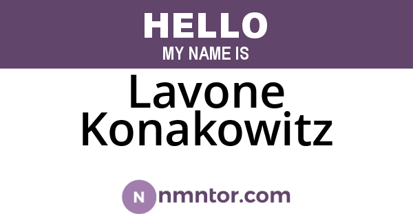 Lavone Konakowitz