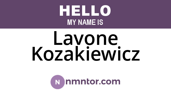 Lavone Kozakiewicz