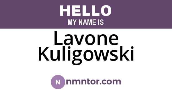 Lavone Kuligowski