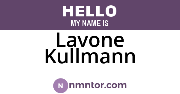 Lavone Kullmann